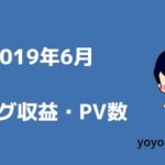 【2019年6月】雑記ブログPV数・収益報告【全体的に検索順位が上がった】