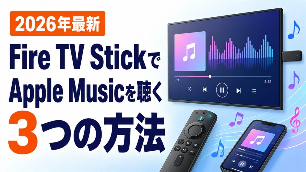 Fire TV StickでApple Musicを聴く3つの方法