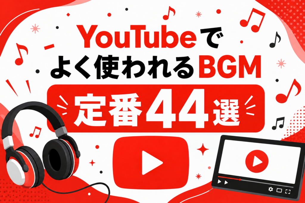 YouTubeでよく使われるBGM 定番44選のアイキャッチ画像
