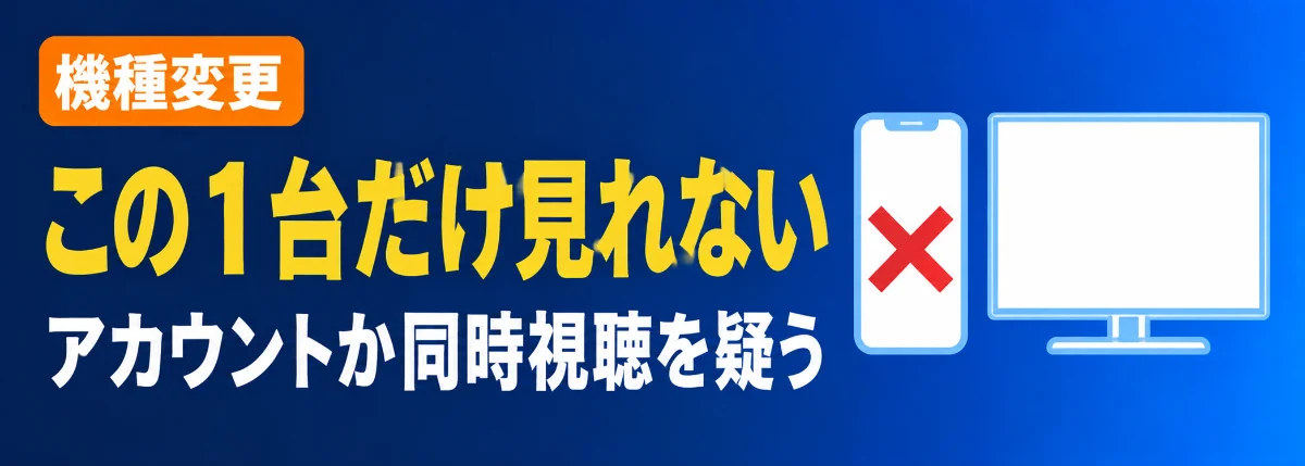 他の端末では見れるのにAmazonプライムビデオが見れない