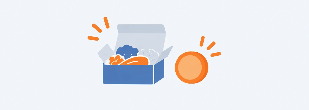 宅食のお試しセットのイラスト